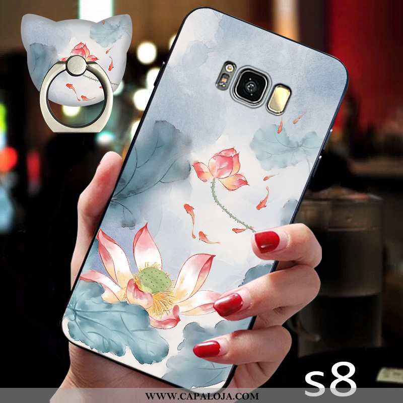 Capa Samsung Galaxy S8 Personalizada Tendencia Super Protetoras Azul, Capas Samsung Galaxy S8 Criati