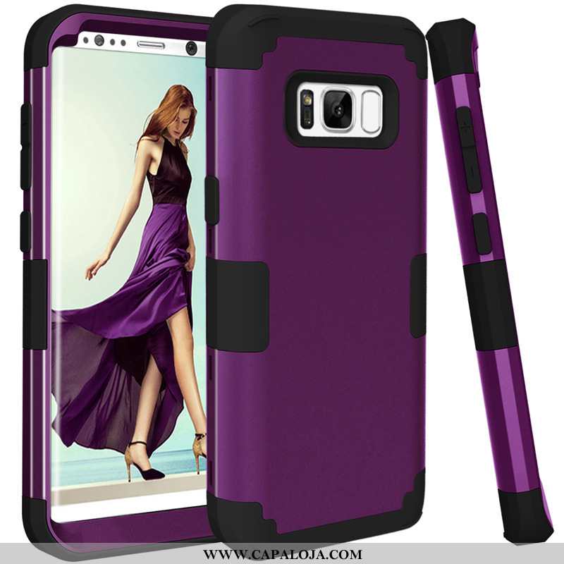 Capa Samsung Galaxy S8 Protetoras Antiqueda Roxa Cases Roxo, Capas Samsung Galaxy S8 Anti Choque Bar