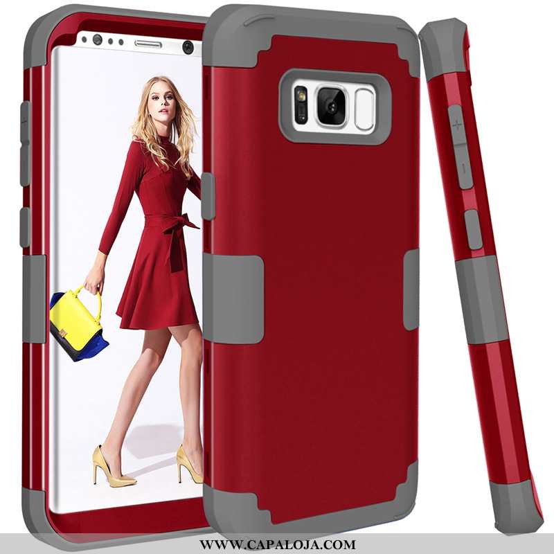 Capa Samsung Galaxy S8 Protetoras Antiqueda Roxa Cases Roxo, Capas Samsung Galaxy S8 Anti Choque Bar