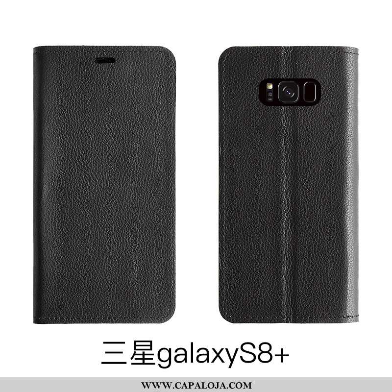 Capa Samsung Galaxy S8+ Protetoras Capas Feminino Telemóvel Castanho, Samsung Galaxy S8+ Couro Genuí