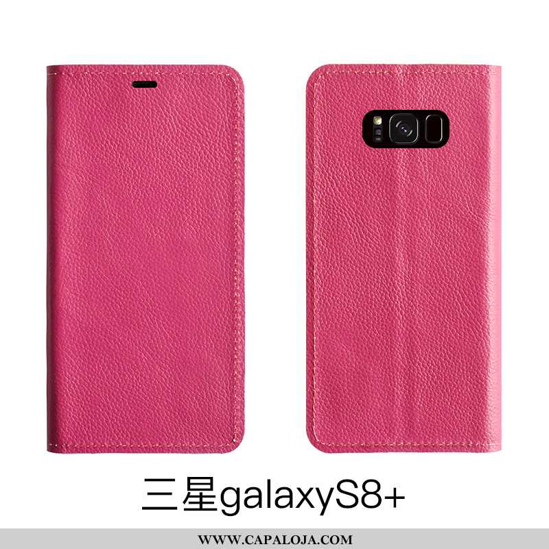 Capa Samsung Galaxy S8+ Protetoras Capas Feminino Telemóvel Castanho, Samsung Galaxy S8+ Couro Genuí