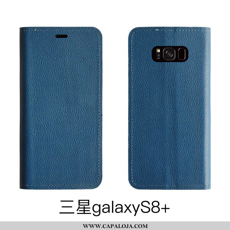 Capa Samsung Galaxy S8+ Protetoras Capas Feminino Telemóvel Castanho, Samsung Galaxy S8+ Couro Genuí