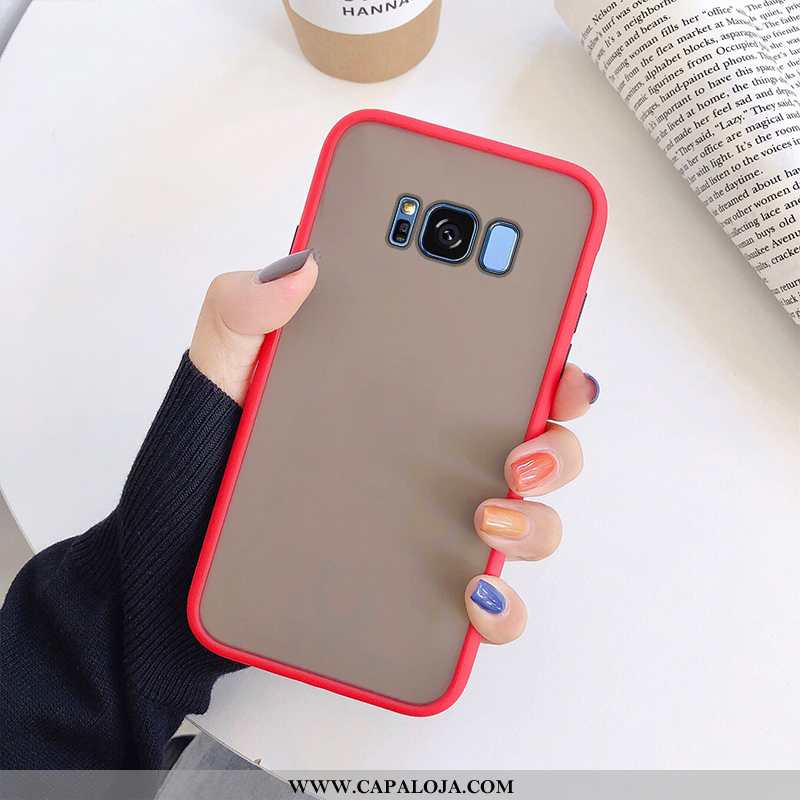 Capa Samsung Galaxy S8 Silicone Casaco Frente Fosco Vermelho, Capas Samsung Galaxy S8 Clara Barato