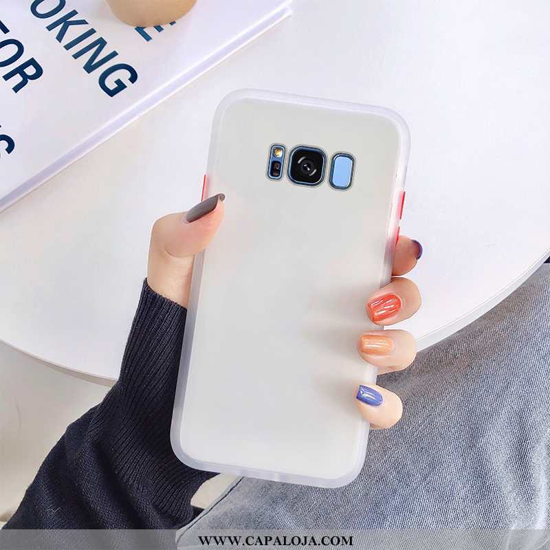 Capa Samsung Galaxy S8 Silicone Casaco Frente Fosco Vermelho, Capas Samsung Galaxy S8 Clara Barato