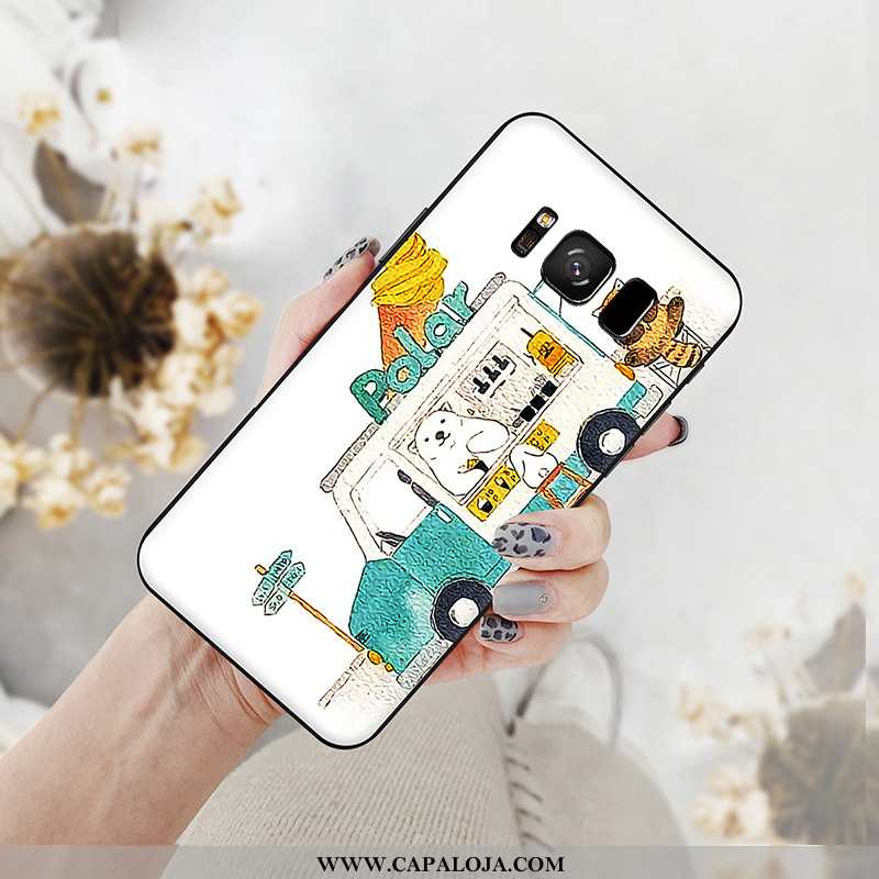 Capa Samsung Galaxy S8+ Silicone Vermelha Branco Masculino, Capas Samsung Galaxy S8+ Desenho Animado