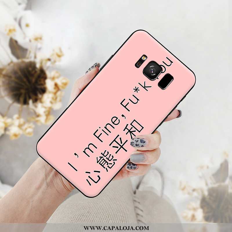 Capa Samsung Galaxy S8+ Silicone Vermelha Branco Masculino, Capas Samsung Galaxy S8+ Desenho Animado