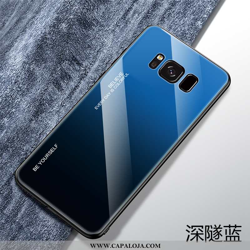 Capa Samsung Galaxy S8+ Slim Masculino Silicone Telemóvel Azul Escuro, Capas Samsung Galaxy S8+ Tend