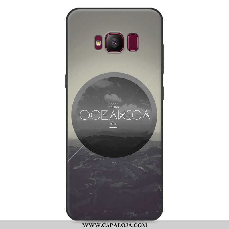 Capa Samsung Galaxy S8 Soft Desenho Animado Tendencia Masculino Cinza, Capas Samsung Galaxy S8 Prote