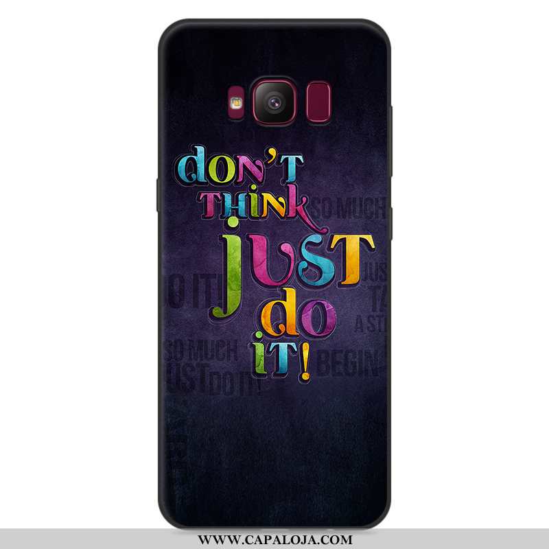 Capa Samsung Galaxy S8 Soft Desenho Animado Tendencia Masculino Cinza, Capas Samsung Galaxy S8 Prote