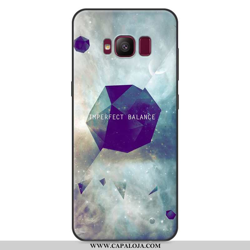 Capa Samsung Galaxy S8 Soft Desenho Animado Tendencia Masculino Cinza, Capas Samsung Galaxy S8 Prote