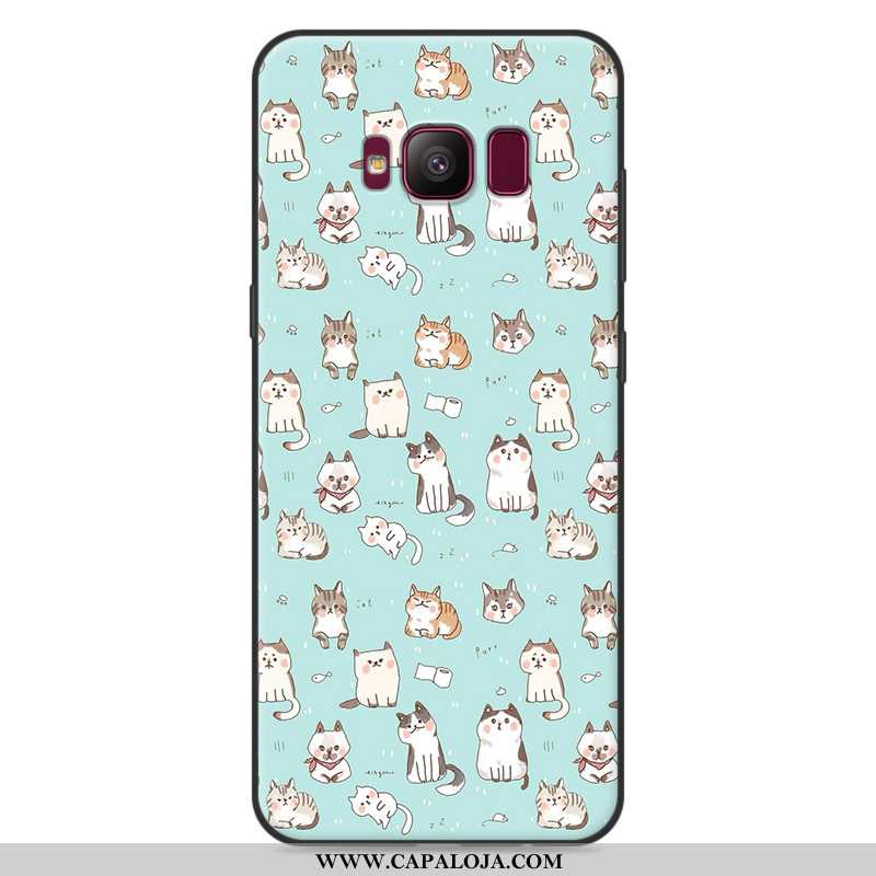 Capa Samsung Galaxy S8 Soft Desenho Animado Tendencia Masculino Cinza, Capas Samsung Galaxy S8 Prote