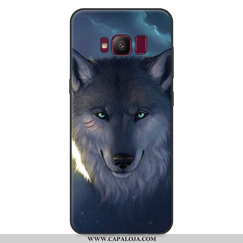 Capa Samsung Galaxy S8 Soft Desenho Animado Tendencia Masculino Cinza, Capas Samsung Galaxy S8 Prote