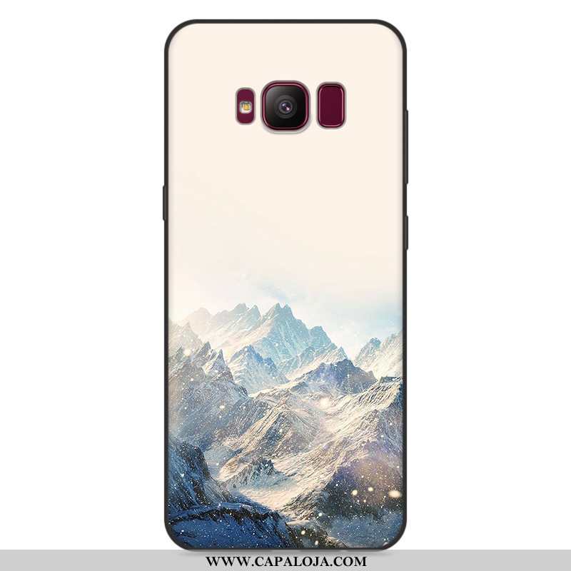 Capa Samsung Galaxy S8 Soft Desenho Animado Tendencia Masculino Cinza, Capas Samsung Galaxy S8 Prote