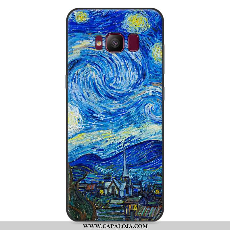 Capa Samsung Galaxy S8 Soft Desenho Animado Tendencia Masculino Cinza, Capas Samsung Galaxy S8 Prote