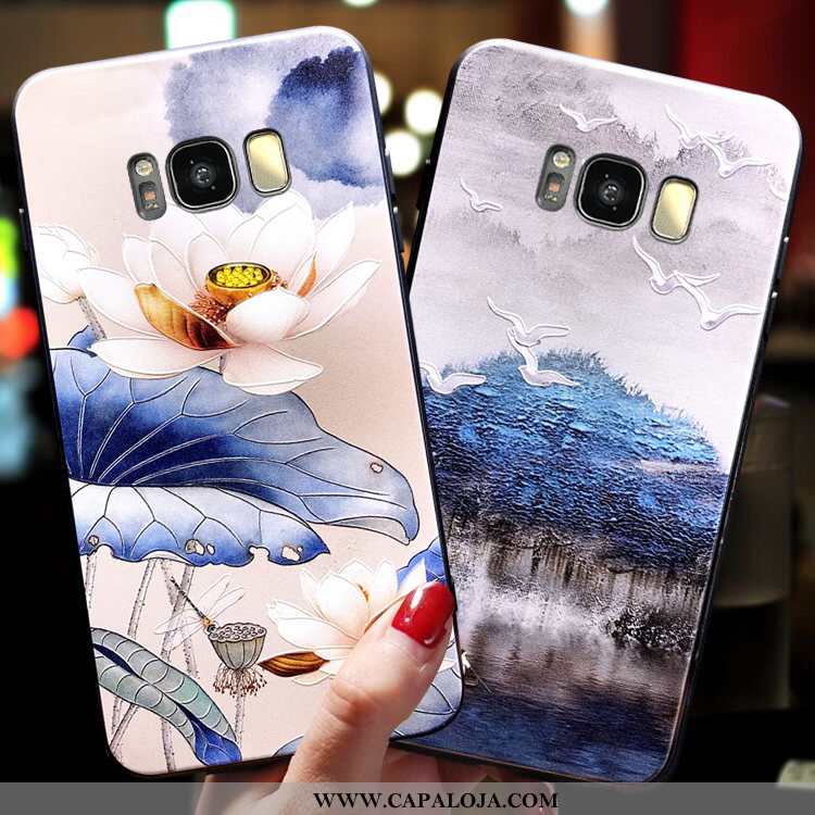 Capa Samsung Galaxy S8+ Tendencia Protetoras Feminino Azul, Capas Samsung Galaxy S8+ Soft Baratas