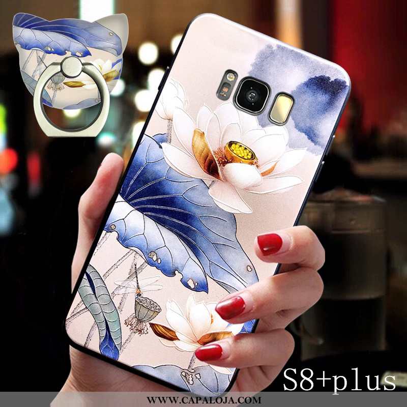 Capa Samsung Galaxy S8+ Tendencia Protetoras Feminino Azul, Capas Samsung Galaxy S8+ Soft Baratas