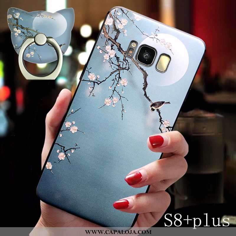 Capa Samsung Galaxy S8+ Tendencia Protetoras Feminino Azul, Capas Samsung Galaxy S8+ Soft Baratas