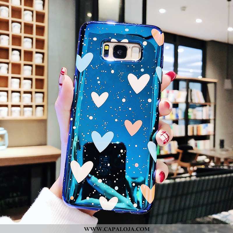 Capa Samsung Galaxy S8+ Tendencia Silicone Azul Feminino, Capas Samsung Galaxy S8+ Soft Barato