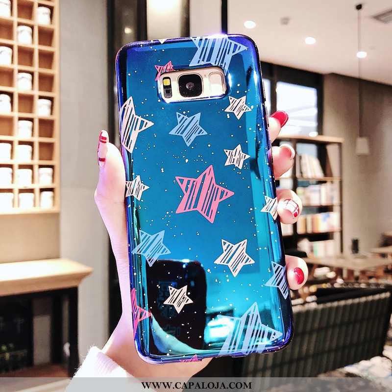 Capa Samsung Galaxy S8+ Tendencia Silicone Azul Feminino, Capas Samsung Galaxy S8+ Soft Barato