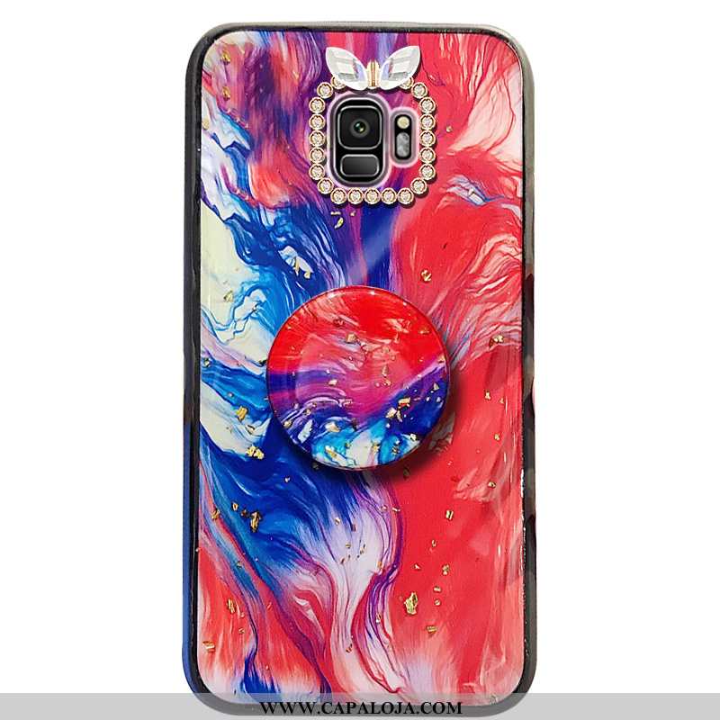 Capa Samsung Galaxy S9 Desenho Animado Capas Cola Pintado Vermelho, Samsung Galaxy S9 Protetoras Pro