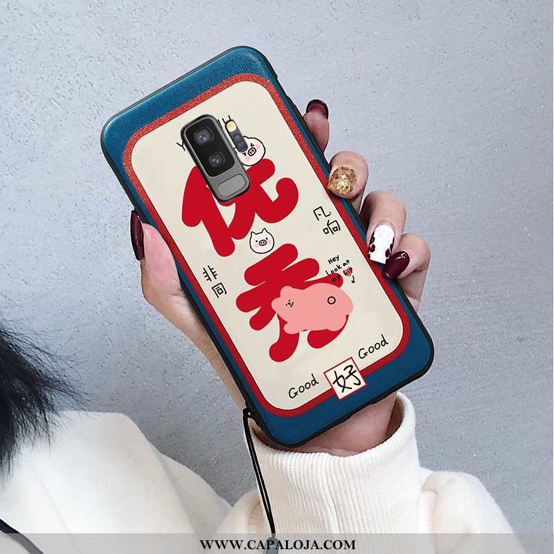 Capa Samsung Galaxy S9+ Personalizada Capas Tendencia Tampa Azul, Samsung Galaxy S9+ Desenho Animado