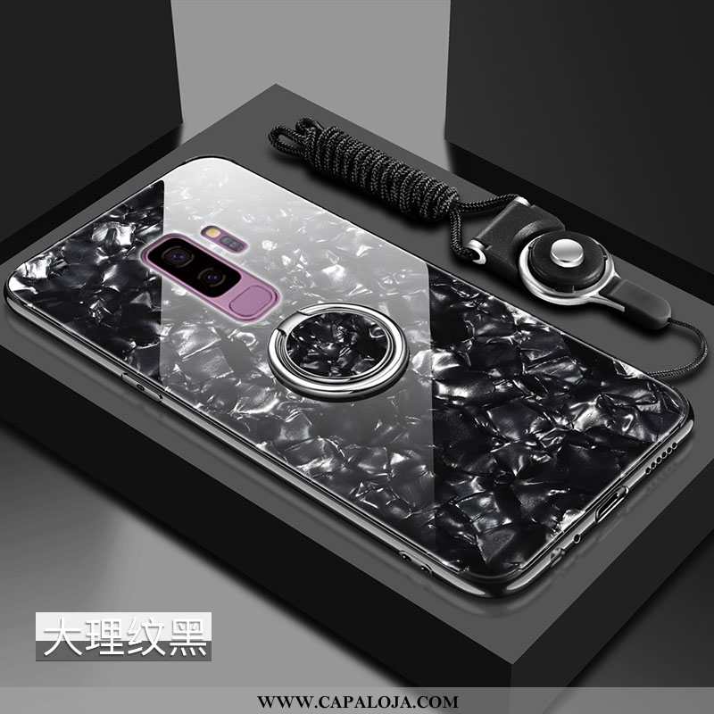 Capa Samsung Galaxy S9+ Silicone Antiqueda Protetoras Vermelha Preto, Capas Samsung Galaxy S9+ Vidro