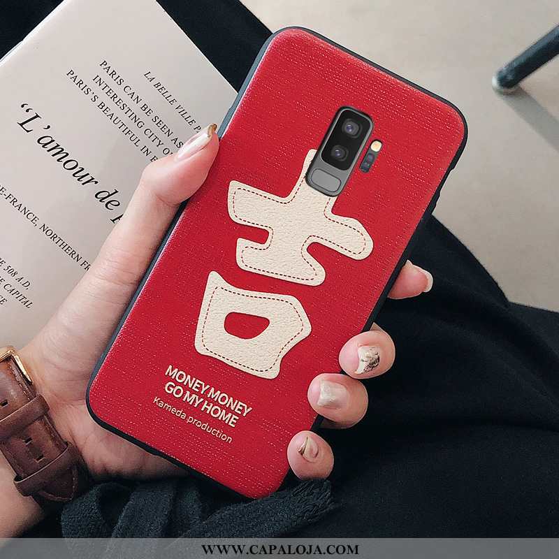 Capa Samsung Galaxy S9+ Silicone Grande Tampa Simples Vermelho, Capas Samsung Galaxy S9+ Soft Compra