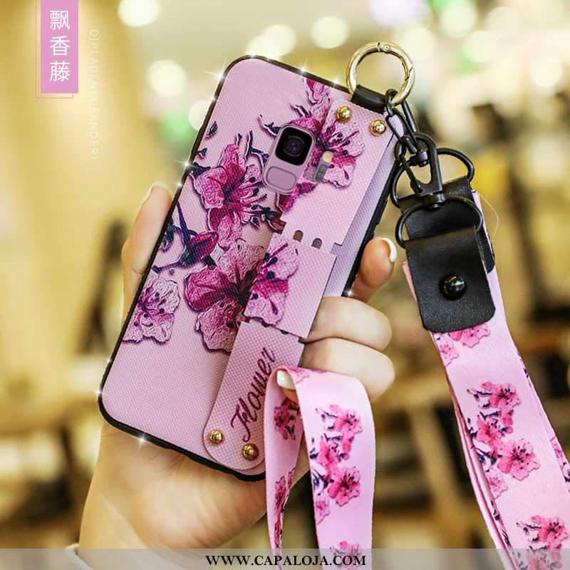 Capa Samsung Galaxy S9 Silicone Slim Soft Criativas Rosa, Capas Samsung Galaxy S9 Fosco Venda