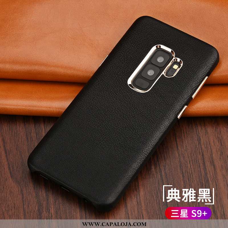 Capa Samsung Galaxy S9+ Slim Protetoras Legitimo Cases Preto, Capas Samsung Galaxy S9+ Couro Baratas