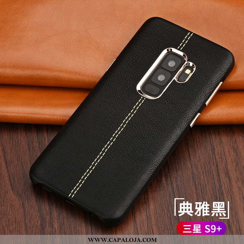 Capa Samsung Galaxy S9+ Slim Protetoras Legitimo Cases Preto, Capas Samsung Galaxy S9+ Couro Baratas