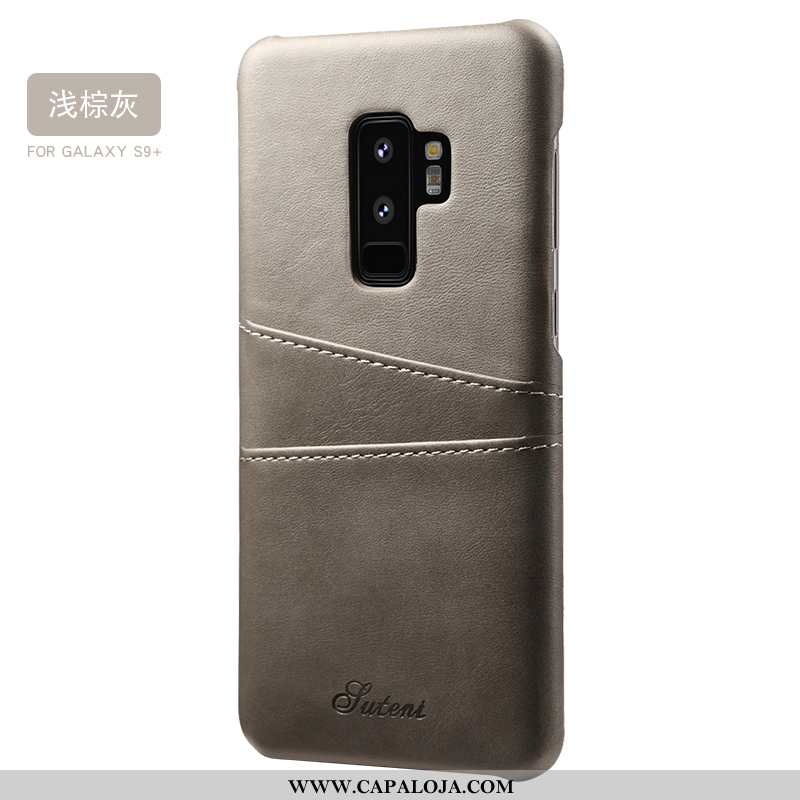 Capa Samsung Galaxy S9+ Slim Tendencia Capas Traseira Cinza, Samsung Galaxy S9+ Couro Baratas