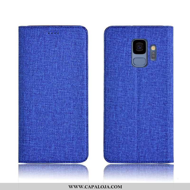 Capa Samsung Galaxy S9 Soft Completa Antiqueda Silicone Azul, Capas Samsung Galaxy S9 Protetoras Bar