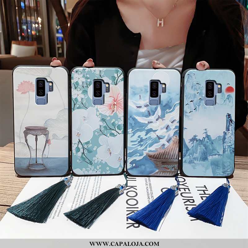 Capa Samsung Galaxy S9+ Soft Palace Silicone Protetoras Azul, Capas Samsung Galaxy S9+ Super Promoçã