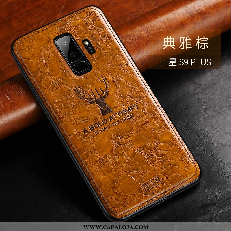 Capa Samsung Galaxy S9+ Soft Protetoras Criativas Estiloso Castanho, Capas Samsung Galaxy S9+ Super 