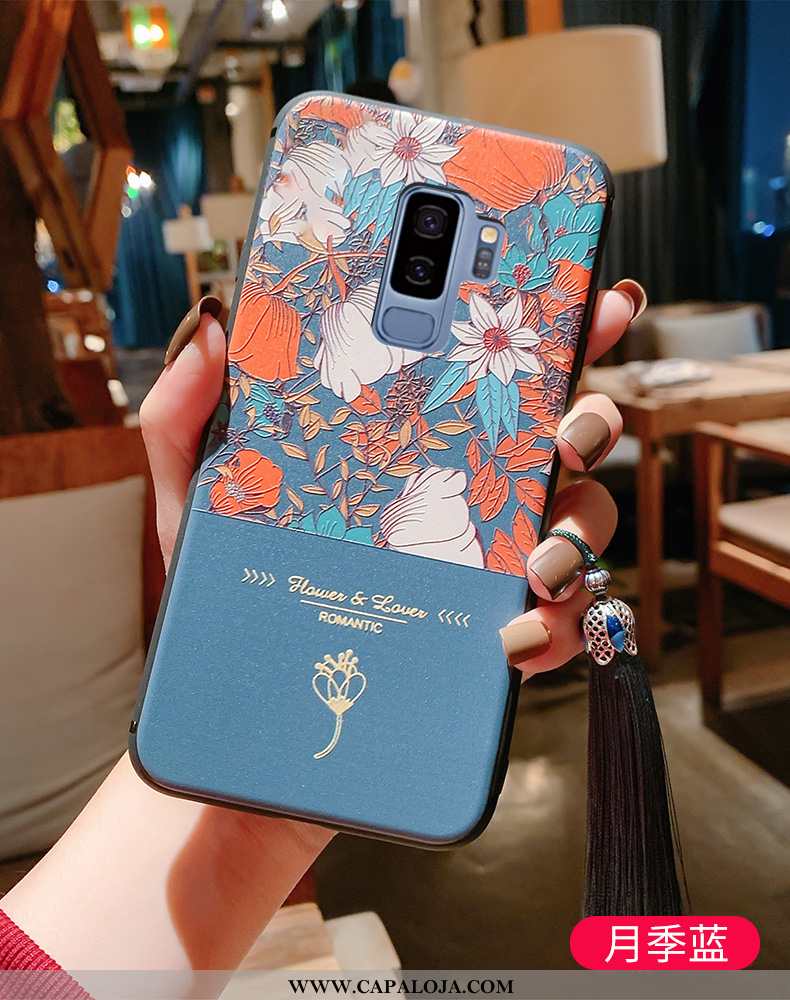 Capa Samsung Galaxy S9+ Super Silicone Antiqueda Pu Azul, Capas Samsung Galaxy S9+ Protetoras Compra