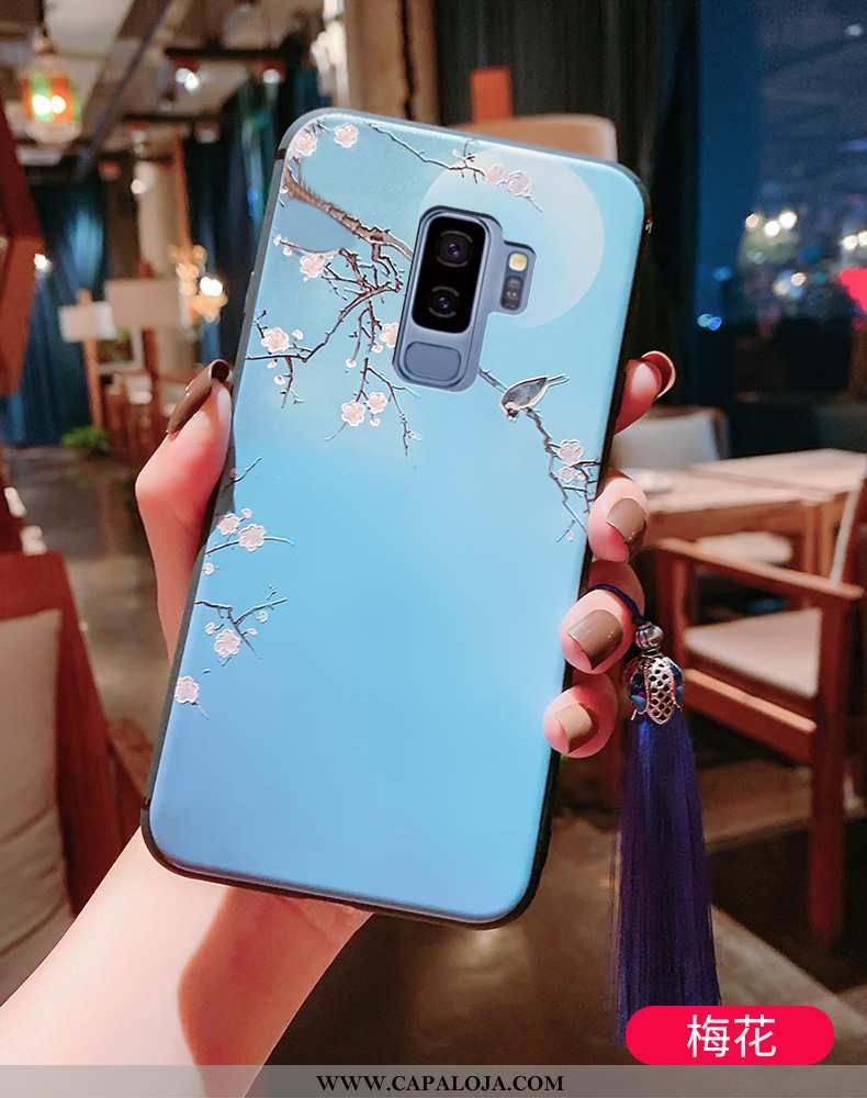 Capa Samsung Galaxy S9+ Super Silicone Antiqueda Pu Azul, Capas Samsung Galaxy S9+ Protetoras Compra