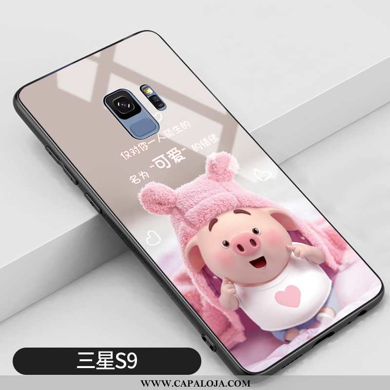 Capa Samsung Galaxy S9 Tendencia Telinha Personalizado Completa Rosa, Capas Samsung Galaxy S9 Protet