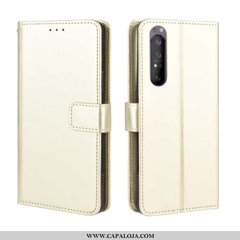 Capa Sony Xperia 1 Ii Couro Antiqueda Telemóvel Cases Preto, Capas Sony Xperia 1 Ii Protetoras Venda