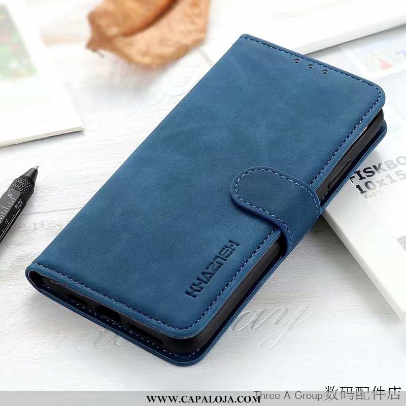 Capa Sony Xperia 1 Ii Fosco Couro Telemóvel Capas Azul, Sony Xperia 1 Ii Retro Venda