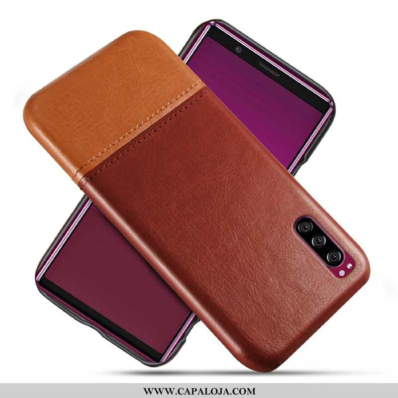 Capa Sony Xperia 10 Ii Couro Resistente Telemóvel Capas Vermelho, Sony Xperia 10 Ii Protetoras Venda