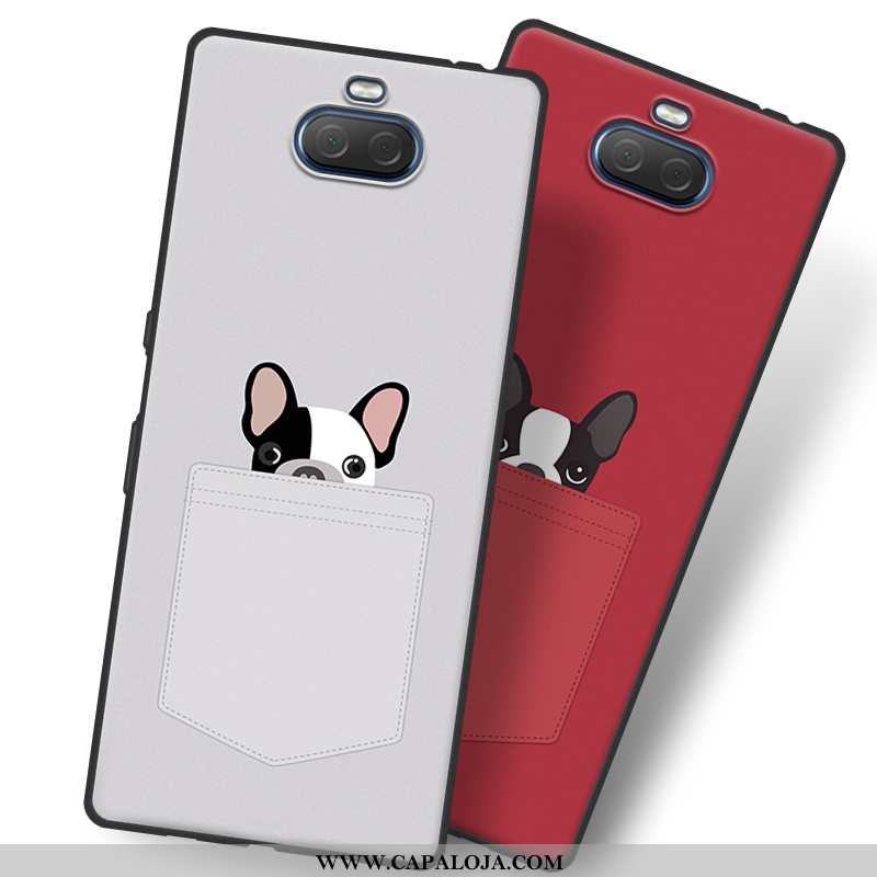 Capa Sony Xperia 10 Plus Desenho Animado Cases Antiqueda Protetoras Cinza, Capas Sony Xperia 10 Plus