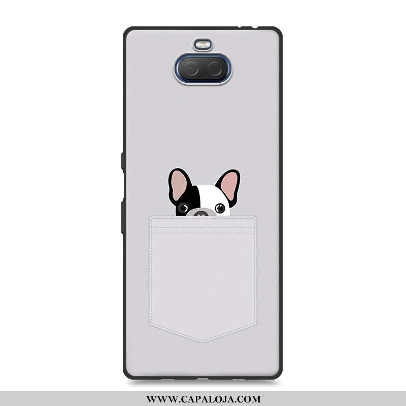 Capa Sony Xperia 10 Plus Desenho Animado Cases Antiqueda Protetoras Cinza, Capas Sony Xperia 10 Plus