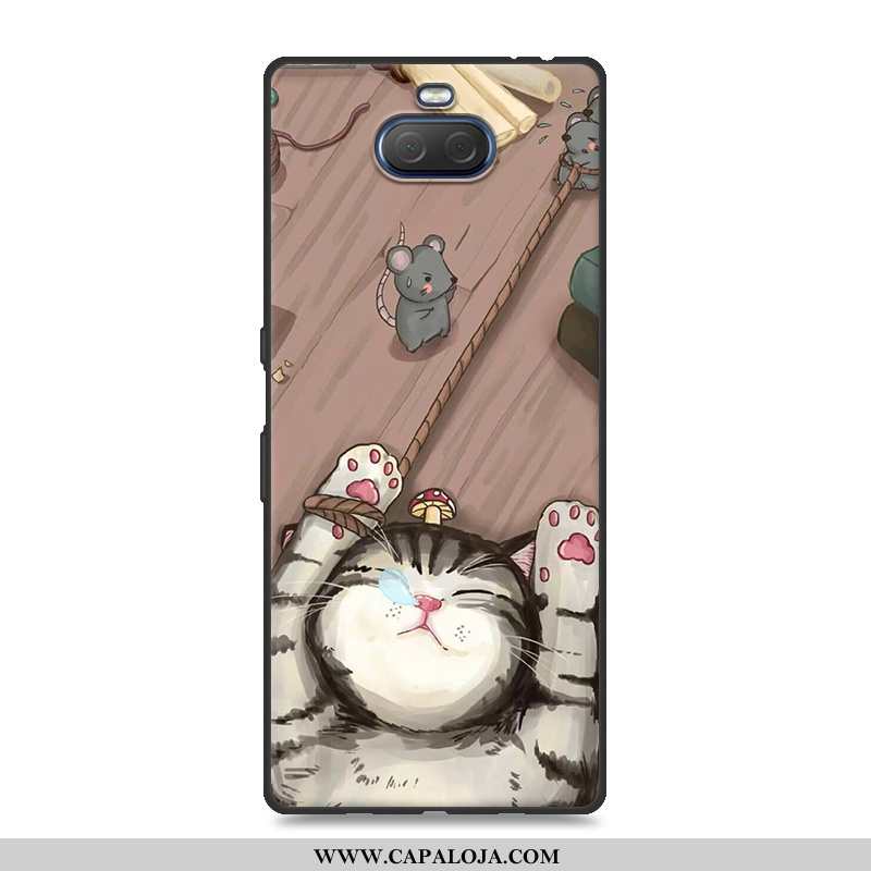 Capa Sony Xperia 10 Plus Desenho Animado Cases Antiqueda Protetoras Cinza, Capas Sony Xperia 10 Plus