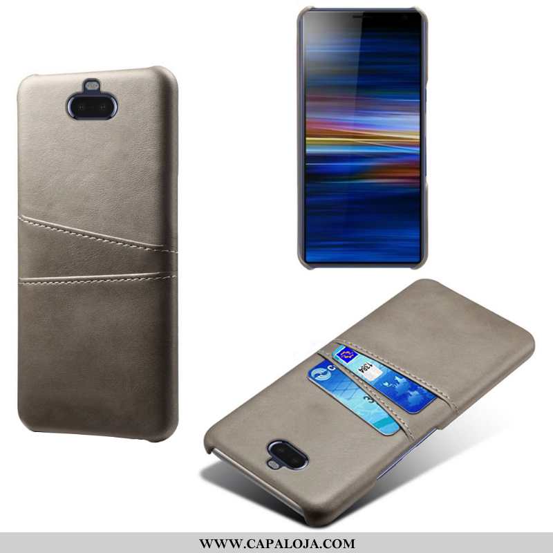 Capa Sony Xperia 10 Plus Protetoras Capas Azul Escuro Cases, Sony Xperia 10 Plus Couro Barato