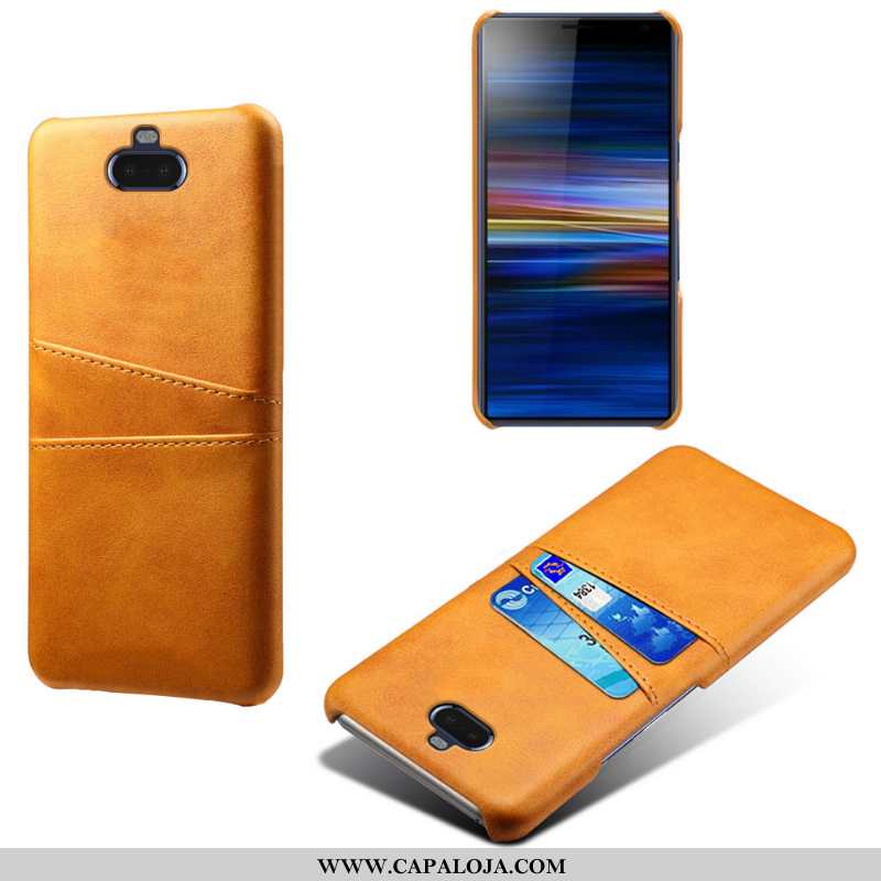 Capa Sony Xperia 10 Plus Protetoras Capas Azul Escuro Cases, Sony Xperia 10 Plus Couro Barato