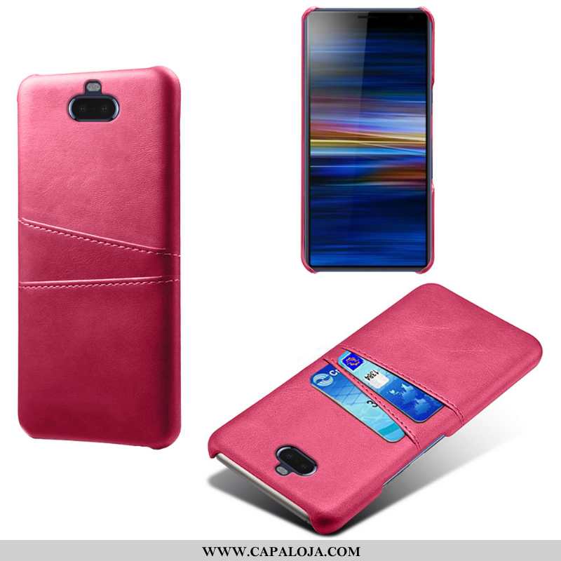 Capa Sony Xperia 10 Plus Protetoras Capas Azul Escuro Cases, Sony Xperia 10 Plus Couro Barato