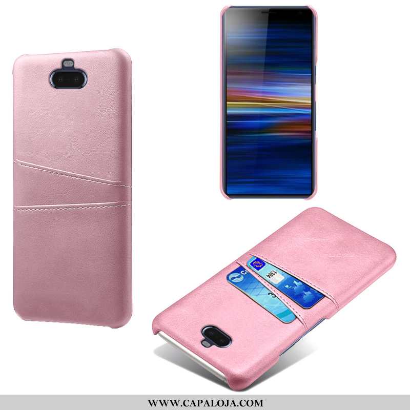 Capa Sony Xperia 10 Plus Protetoras Capas Azul Escuro Cases, Sony Xperia 10 Plus Couro Barato