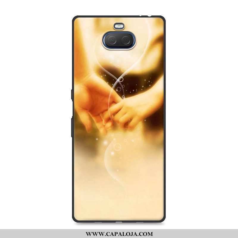 Capa Sony Xperia 10 Plus Soft Feminino Tendencia Cases Amarelo, Capas Sony Xperia 10 Plus Protetoras