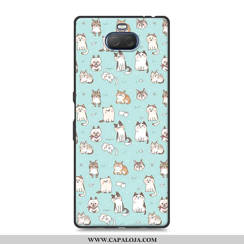 Capa Sony Xperia 10 Plus Tendencia Feminino Telemóvel Vermelha Azul, Capas Sony Xperia 10 Plus Soft 