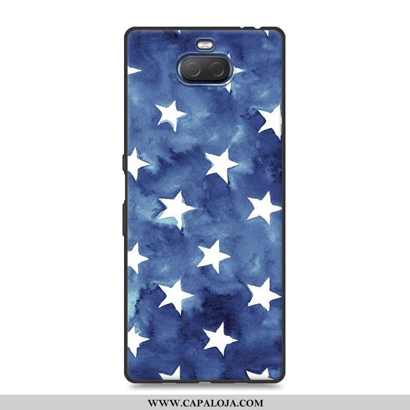 Capa Sony Xperia 10 Plus Tendencia Feminino Telemóvel Vermelha Azul, Capas Sony Xperia 10 Plus Soft 